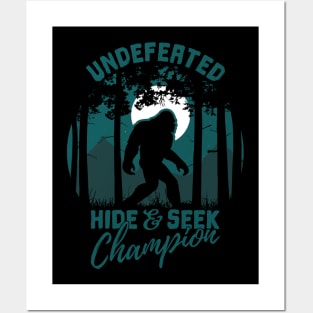 Bigfoot Undefeated Hide and Seek Champion Posters and Art